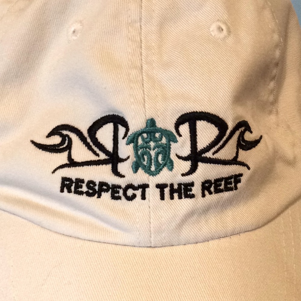 ORGANIC COTTON HAT, Respect the Reef Embroidered - Picture 1 of 8